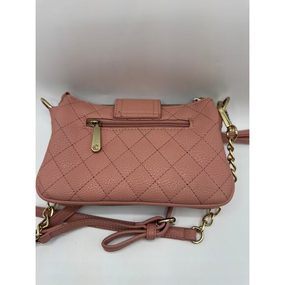 Charming Charlie Quilted Queen Crossbody, Pink/Gold, EUC - Picture 3 of 8